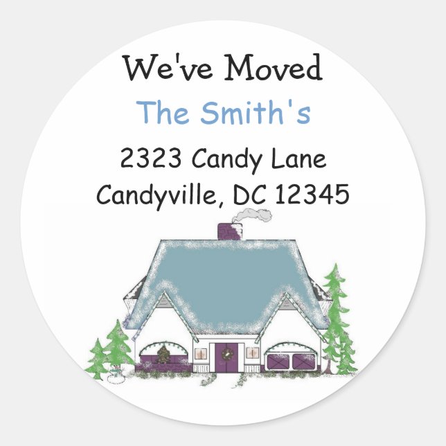 Wir haben uns bewegt runder aufkleber (Vorderseite)