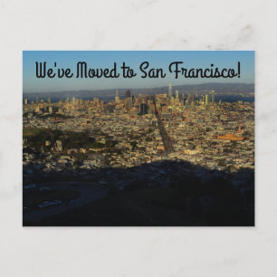Wir haben uns bewegt - San Francisco Zwillingspitz Postkarte