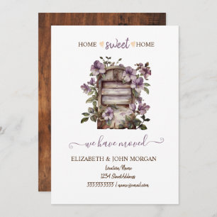 Wir haben uns bewegt, Vintage Mailbox-Blume, Holz