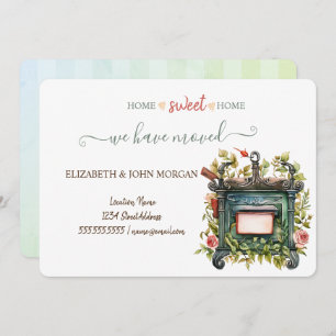 Wir haben uns bewegt, Vintage Postfach, Blume, ges