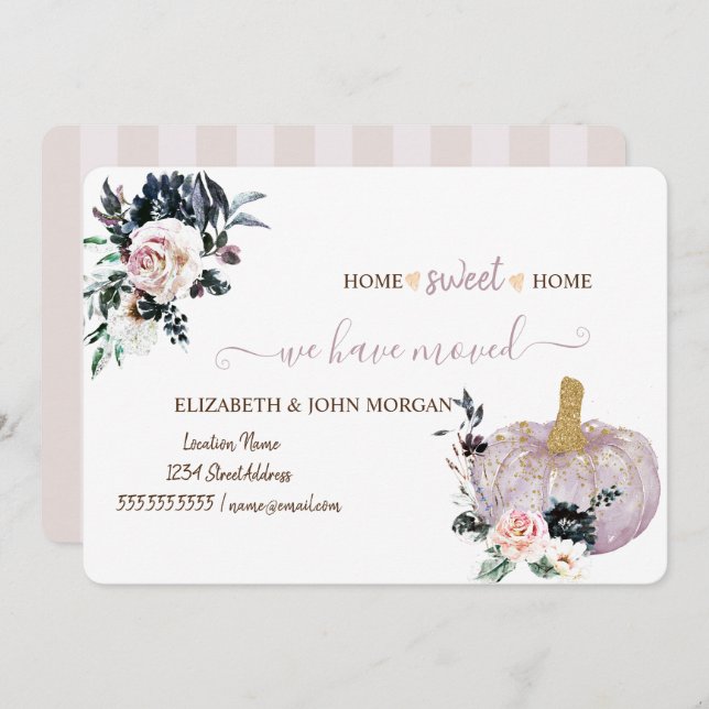 Wir haben uns bewegt, Wasserfarbe Glitzer Pumpkin, (Vorne/Hinten)