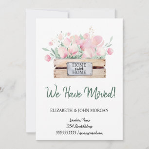 Wir haben uns bewegt, Wasserfarben-Blume-Box-Beweg