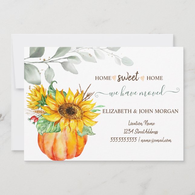 Wir haben uns bewegt, Wasserfarbenkürbis, Blätter, (Vorderseite)