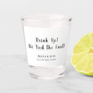 Wir haben uns getraut Hochzeit Schnapsglas