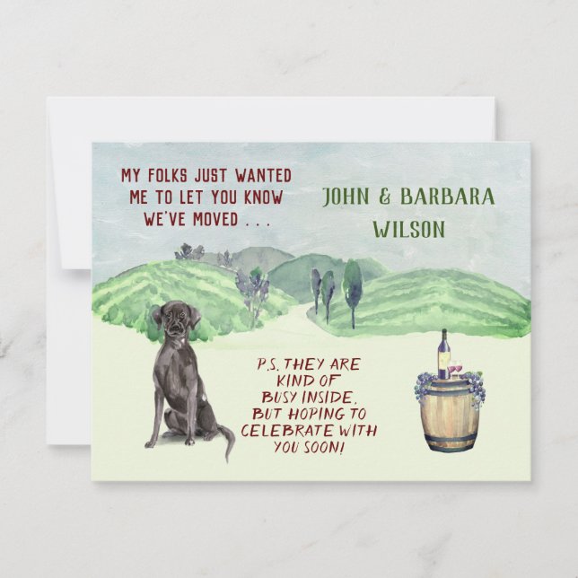 WIR HABEN UNSERE FAMILIENHUNDERTÜCHENBEWEGUNG BEWE ANKÜNDIGUNG (Vorderseite)