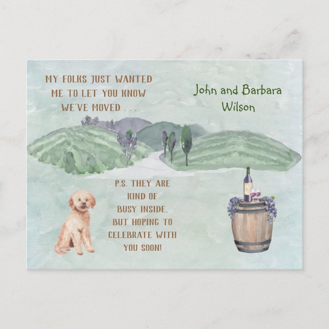 WIR HABEN UNSERE FREUNDLICHEN FAMILIENANKÜNDIGUNGE ANKÜNDIGUNGSPOSTKARTE (Vorderseite)