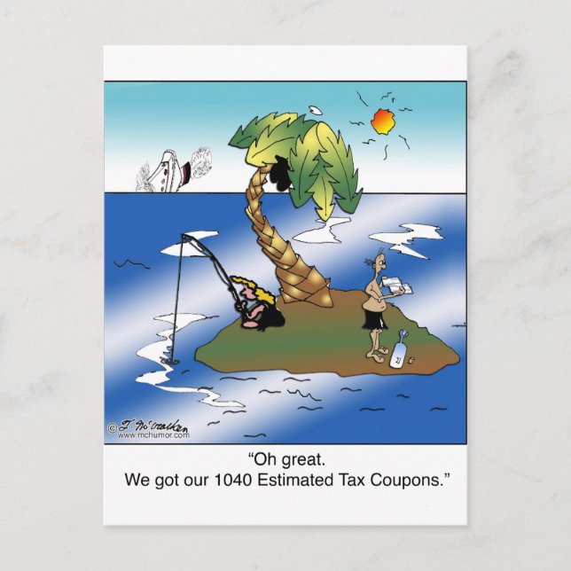 Wir haben unsere geschätzten 1040 Steuergutscheine Postkarte (Vorderseite)