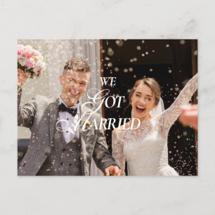 Wir haben unsere Hochzeit bekannt gegeben Postkarte