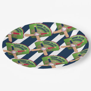 Wir haben Verheiratete, Zuhause-Plate-Baseball-3-P Pappteller