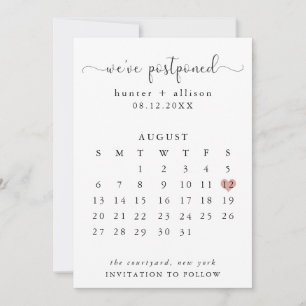 Wir haben verschoben   Kalender Save The Date