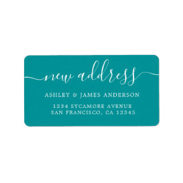 Wir haben Viridian Green New Address Label übertra Adressaufkleber