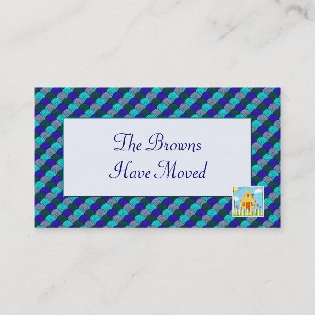 Wir haben Visitenkarte-Schablone bewegt Visitenkarte (Vorderseite)