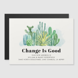 Wir haben Wasserfarbensukkulente bewegt Magneteinladung