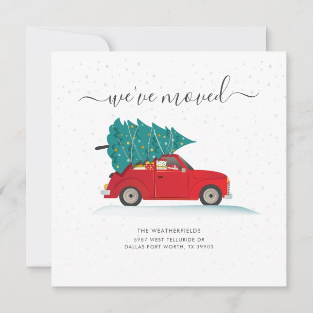 Wir haben Weihnachtsfeiertagen verschoben Ankündigung (Vorderseite)