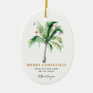 Wir haben Weihnachtsfeiertagsadresse verschoben Keramik Ornament