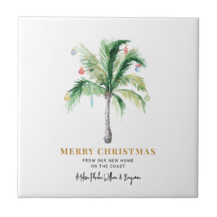 Wir haben Weihnachtsferien Palme Umzug Fliese