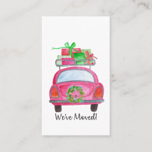 Wir haben Weihnachtswagen umgezogen Begleitkarte