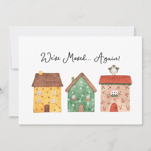 Wir haben wieder eine neue, lustige Adresskarte ve (Vorderseite)