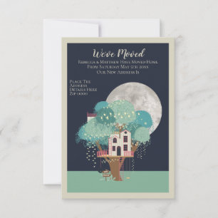 Wir haben Zuhause Baumhaus und Mond verschoben Ankündigung