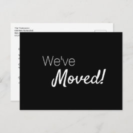 Wir haben Zuhause Modern Typografy Custom Announce Ankündigungspostkarte