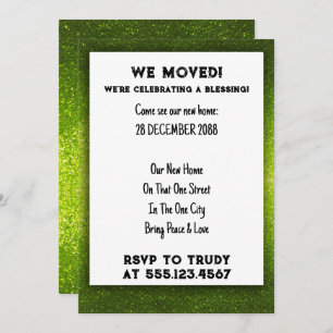 Wir haben Zuhause verschoben, um das Party der Erw Einladung