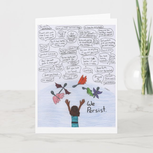 Wir halten an karte (Vorderseite)