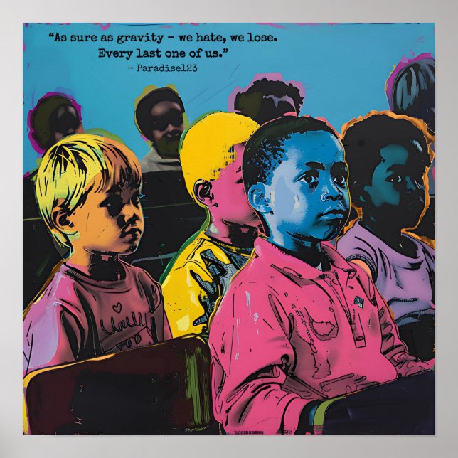 wir hassen, dass wir verlieren (Tür 1047) Poster (Vorne)