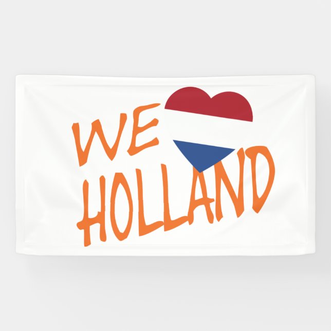 Wir heartflag holländisch oder auf "wt bncnt" banner (Horizontal)