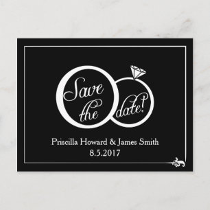 Wir heiraten das Datum der Postkarte