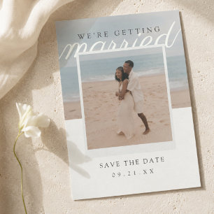 Wir heiraten Editorial Foto Save The Date