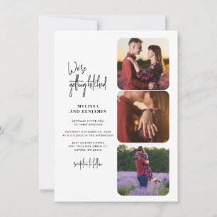 Wir heiraten Fotos Hochzeit Einladung