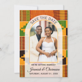 WIR HEIRATEN Ghanaische Kente HOCHZEIT Save The Date