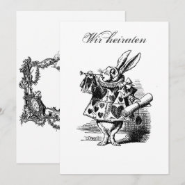 Wir heiraten – Vermählung – Hochzeit – Invitation Einladung