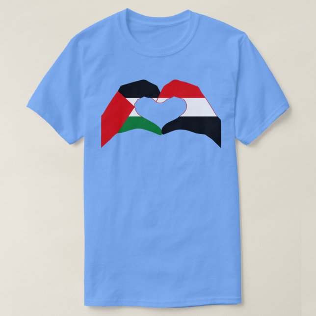 Wir Herz Palästina Yemen Patriot Serie T-Shirt (Design vorne)