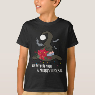Wir Hexen Sie froh Hexmas Hexenhimmel Weihnachten T-Shirt