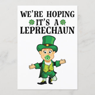Wir hoffen, dass es ein Leprechaun St Patricks Day Einladung