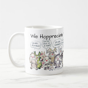 Wir hoffen euch 19 Cartoon Rabbits Tasse