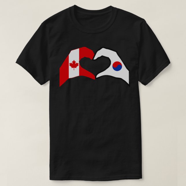 Wir hören Kanada Korea Patriot Flag Serie T-Shirt (Design vorne)