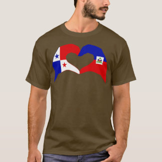 Wir hören Panama Haiti Multinational Patriot Flag T-Shirt
