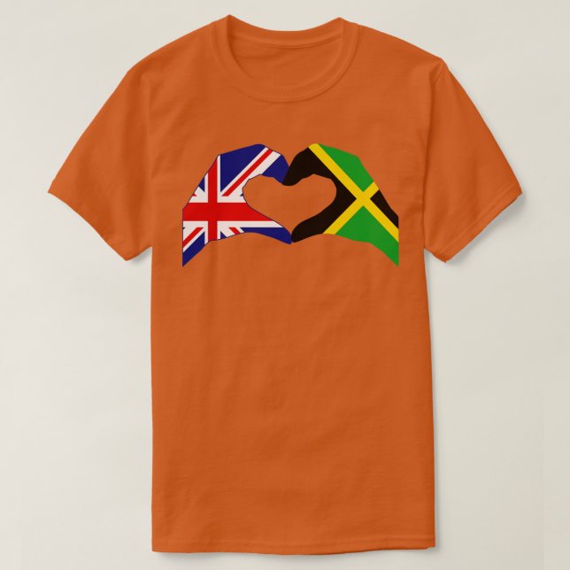 Wir hören UK Jamaica Multinational Patriot Flag Se T-Shirt (Design vorne)
