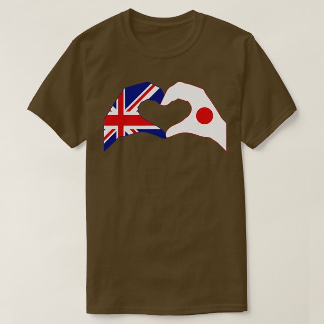 Wir hören UK Japan Multinational Patriot Flag Seri T-Shirt (Design vorne)