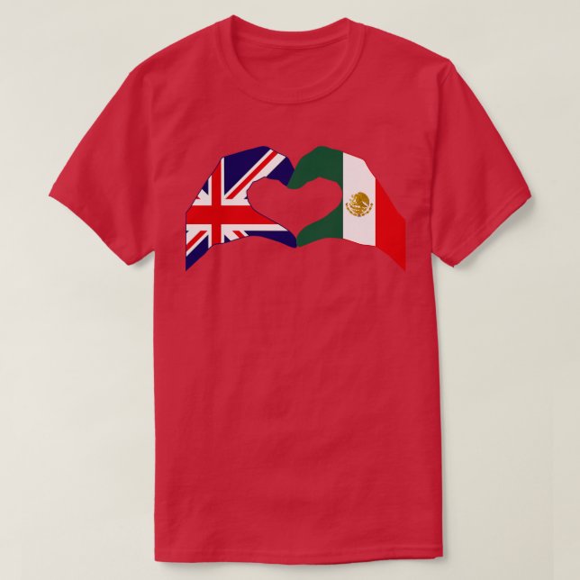 Wir hören UK Mexico Patriot Flag Serie T-Shirt (Design vorne)