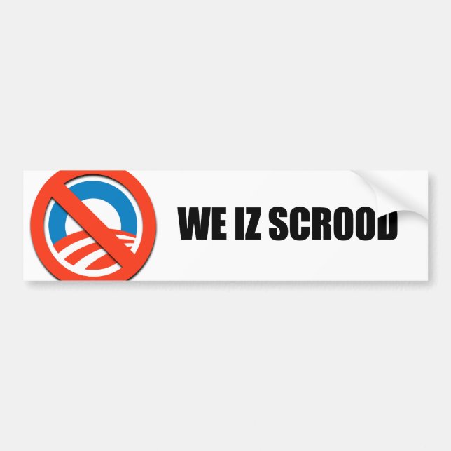 Wir iz scrood autoaufkleber (Vorne)