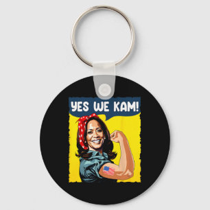 Wir Kam Rosie The Riveter für Präsident Kamala Har Schlüsselanhänger