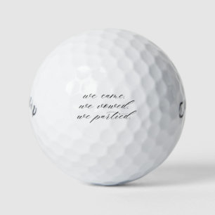 Wir kamen. Wir gelobten. Wir feierten Lustiger H Golfball
