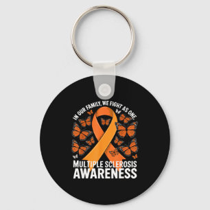 Wir kämpfen als eins Orange Ribbon Multiple Sklero Schlüsselanhänger