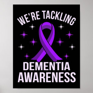Wir kämpfen gegen Demenzerkrankungen Alzheimer's P Poster