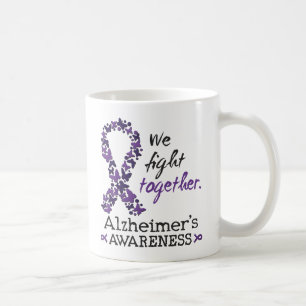 Wir kämpfen gemeinsam - Alzheimer-Bewusstsein Kaffeetasse