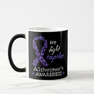 Wir kämpfen gemeinsam - Alzheimer-Bewusstsein Verwandlungstasse