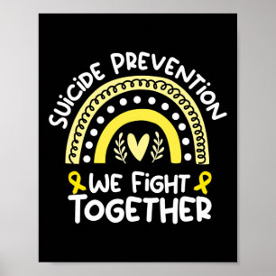 Wir kämpfen gemeinsam für die Prävention von Suizi Poster